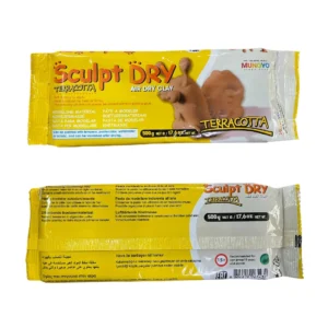 MUNGYO SCULPT DRY AIR HARDENING CLAY, 500 GRAMS, TERRACOTTA