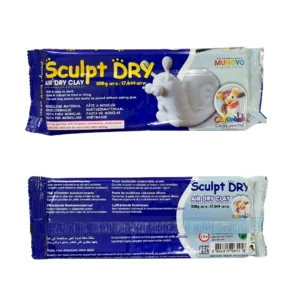 MUNGYO SCULPT DRY AIR HARDENING CLAY, 500 GRAMS, WHITE