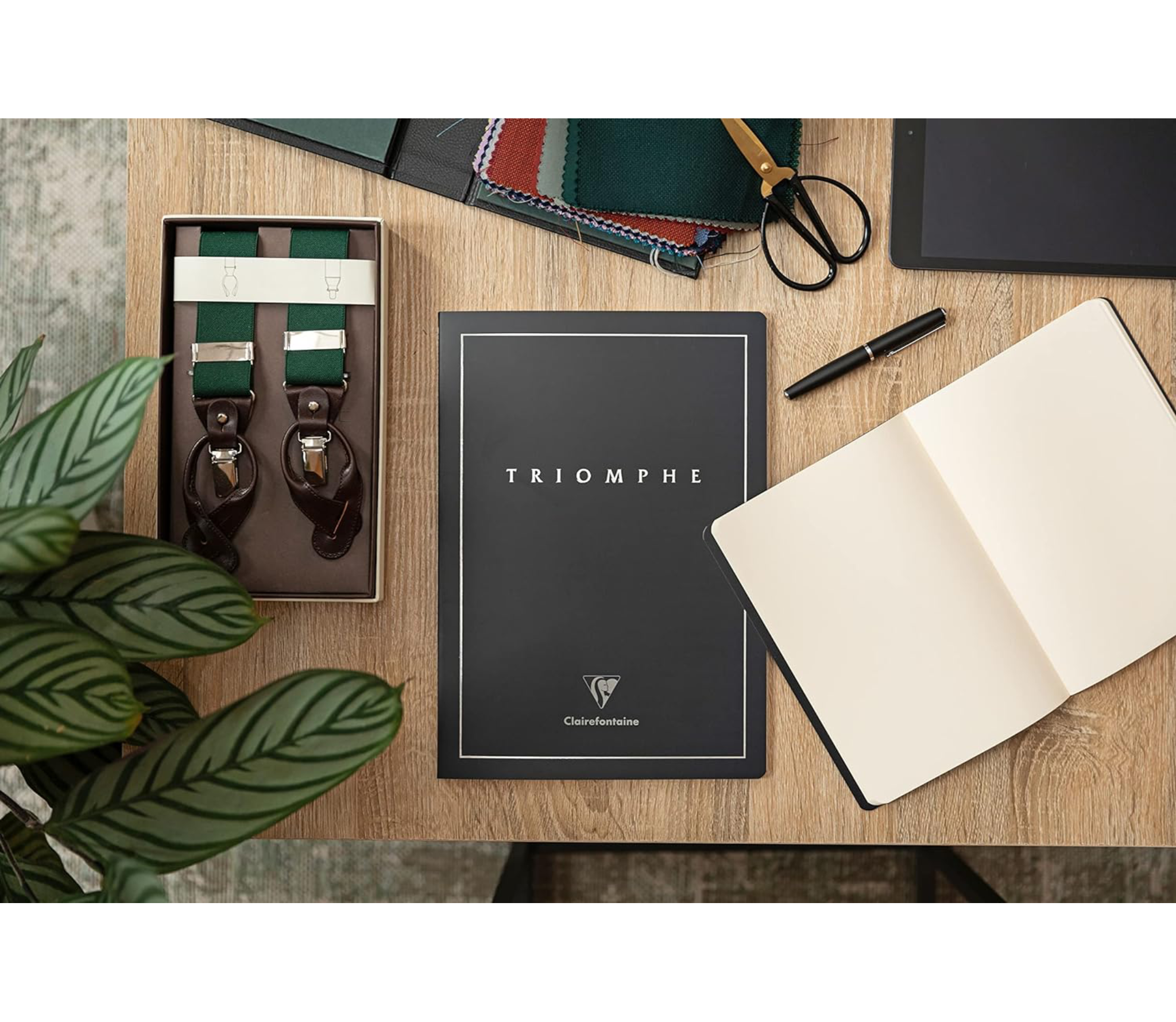 Clairefontaine Triomphe Platinum Edition Notebooks, 90gsm ivory brushed vellum paper-A5/Blank - Image 2