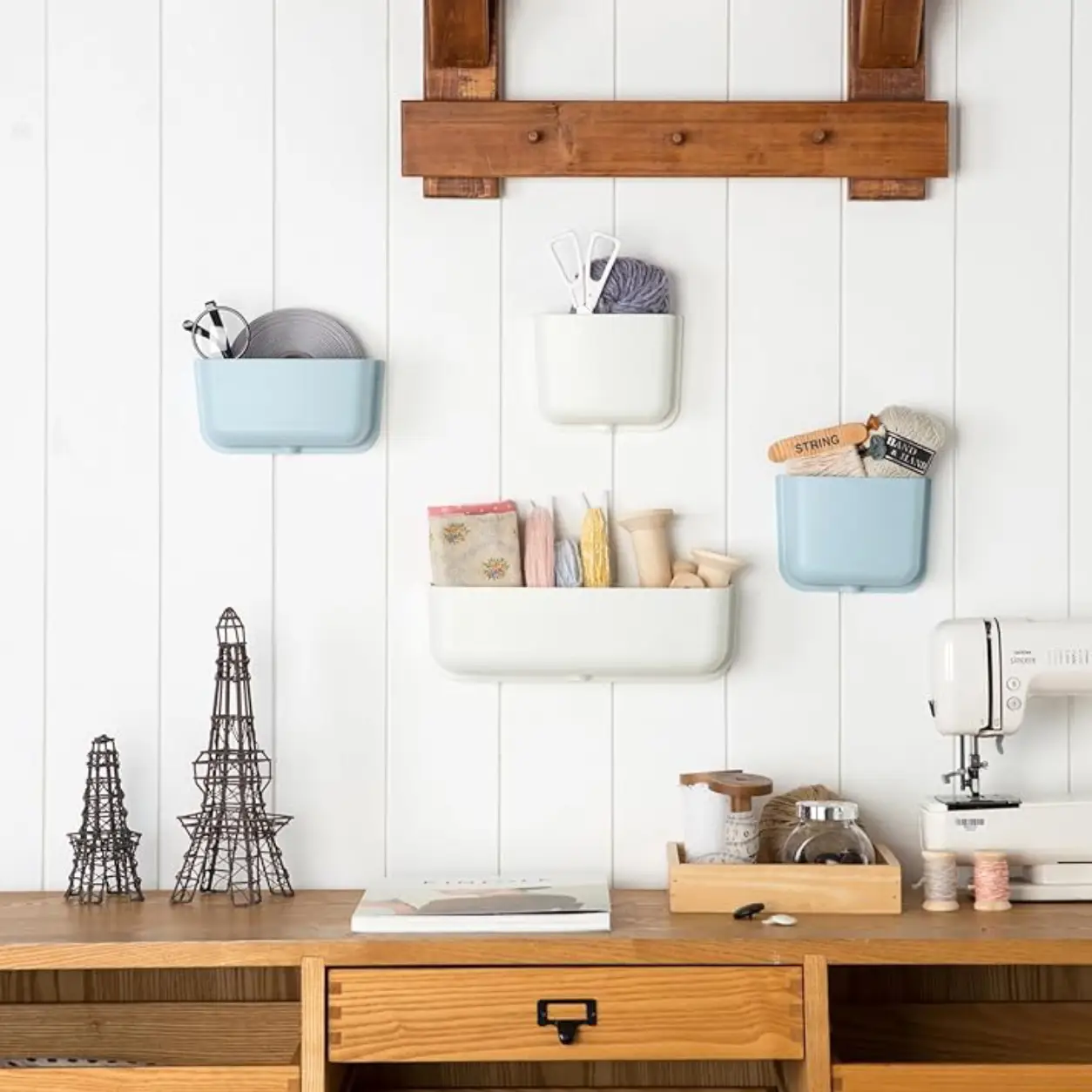 Litem | Wall Mounted | Organizer |  Ivory | Myroom | For Office  Home & Kitchen